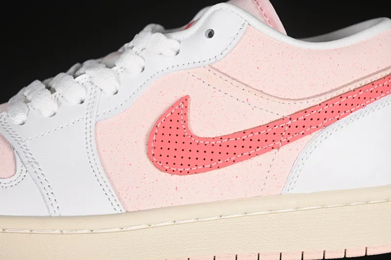 All categories Air Jordan Jordan series basketball shoes Air Jordan 1 Low Air Jordan 1 Low AJ1 Joe 1 white and pink low-top cultural and leisure sports sneakers IB8156-133